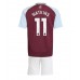 Aston Villa Ollie Watkins #11 Hjemmedraktsett Barn 2024-25 Korte ermer (+ Korte bukser)